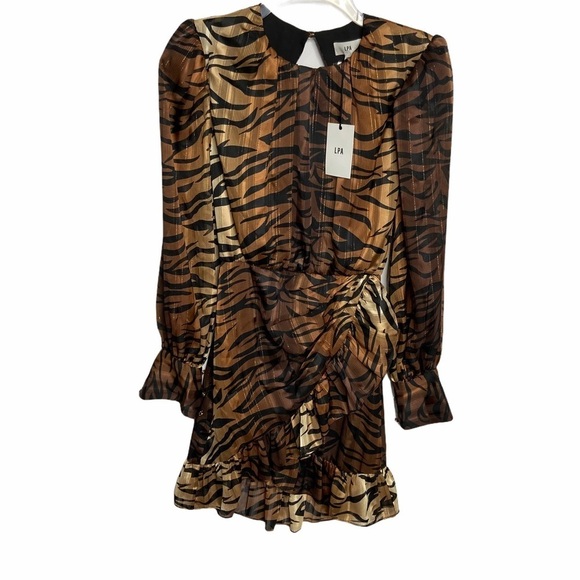 NWT LPA Deirdre Tiger Stripe Dress Animal Print - Picture 2 of 5
